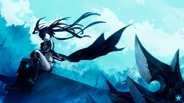 1920x1080 px,anime lányok,Black Rock Shooter