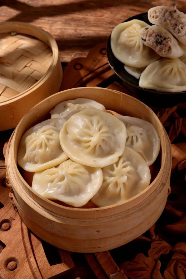 mesa,Comida,chinês,Bolos,Baozi,tigela