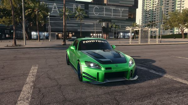 auto,groen,honda s2000,Need for Speed Heat,Toyo Tires,PlayStation 4