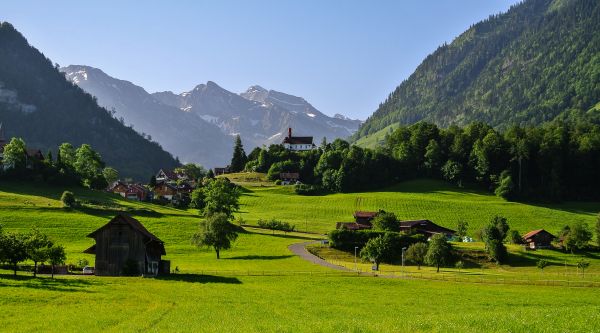 paesaggio,montagne,collina,natura,erba,cielo