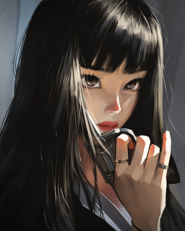 digital art,artwork,illustration,women,portrait,Sam Yang