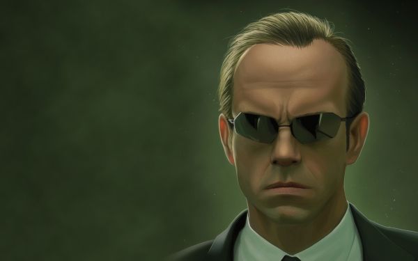 Hugo Weaving, okulary słoneczne, okulary, żołnierz, Matryca, Agent Smith