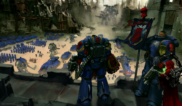 Warhammer,Warhammer 40 000,เกราะไฟ,นาวิกโยธินพื้นที่,นิยายวิทยาศาสตร์,Warhammer 30 000