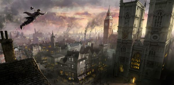 Assassin's Creed,Assassin's Creed Syndicate,Londyn,Pejzaż miejski,Big Ben,Jacob Frye