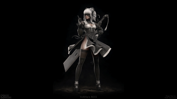 Nier Automaty, 2B Nier Automaty, Nier, 2B, Video herné postavy, Ľudský android