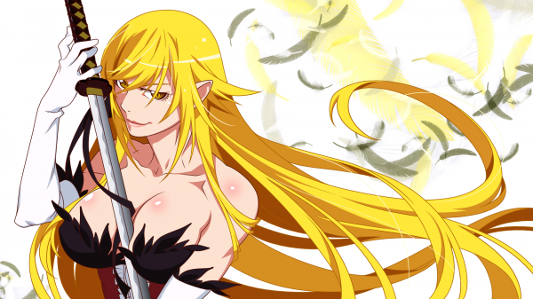 anime, κορίτσια anime, Monogatari Σειρά, Oshino Shinobu, διάνυσμα, διανυσματικά γραφικά