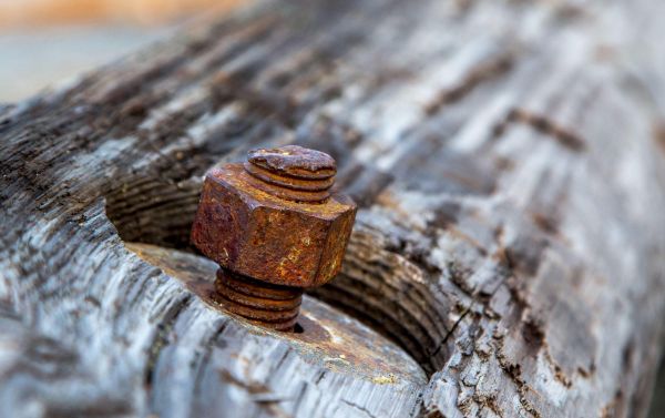 métal,rouille,vieux,Macro,des vis,bois