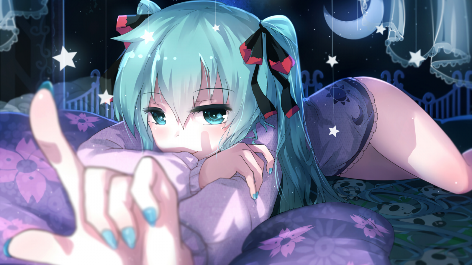 Anime, Hatsune Miku, Mavi saç, Vokaloid