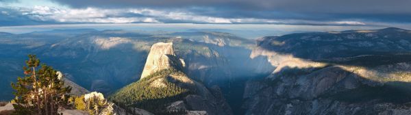 tájkép, természet, Yosemite Nemzeti Park, panoráma, hó, Nemzeti Park