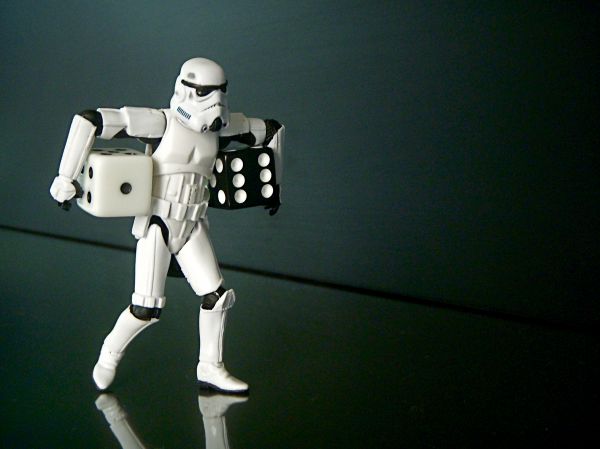 άσπρο, χιούμορ, Ιππέας, Stormtrooper, crossover, ζάρια