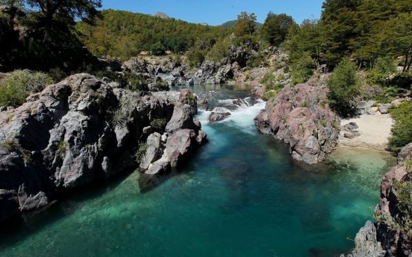 τοπίο, υδατόπτωση, θάλασσα, νερό, δάσος, λόφος