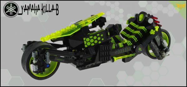 sepeda motor, kendaraan, cyberpunk, mobil, LEGO, ban