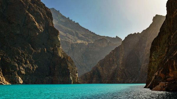 Lago di Attabad,blu,Karakorum Monti,lago,montagne,1920x1080 px