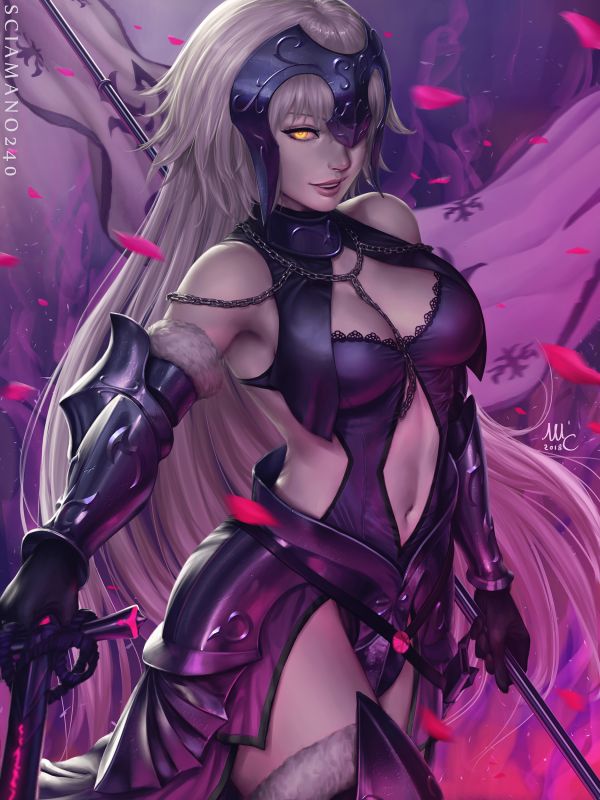 Jeanne Alter Fate Grand Order, Fate Grote Bestel, Fate Series, animemeisjes, Jeanne d'Arc, vrouw