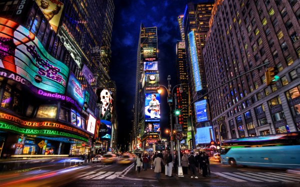 New York City,Time Square,nat,bygning