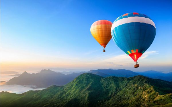 natureza, veículo, Avião, balão, Brinquedo, balões de ar quente