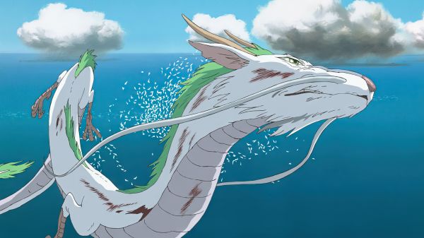 anime,Spirited Away,dragon,animated movies,film stills,animation