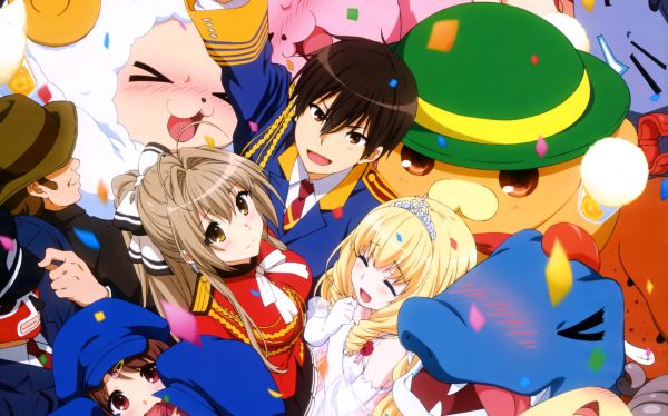 ilustração, Anime, desenho animado, Amagi Brilliant Park, Sento Isuzu, Kanie Seiya