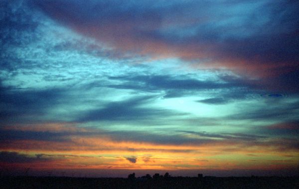 Sonnenlicht, Landschaft, Sonnenuntergang, Himmel, draußen, Wolken