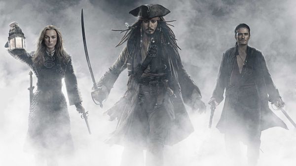 kino,śnieg,zimowy,Keira Knightley,Johnny Depp,Jack Sparrow