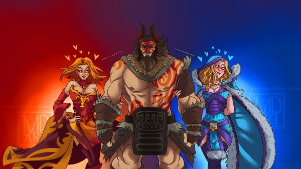 kuva,Dota 2,lina,Rylai,mytologia,Beastmaster