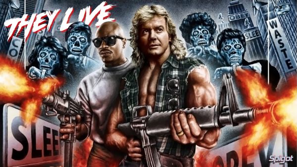 พวกเขาอยู่,ลายน้ำ,การ์ตูน,Roddy Piper,คี ธ เดวิด,เกม