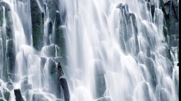 cascada, agua, naturaleza, invierno, hielo, carámbano