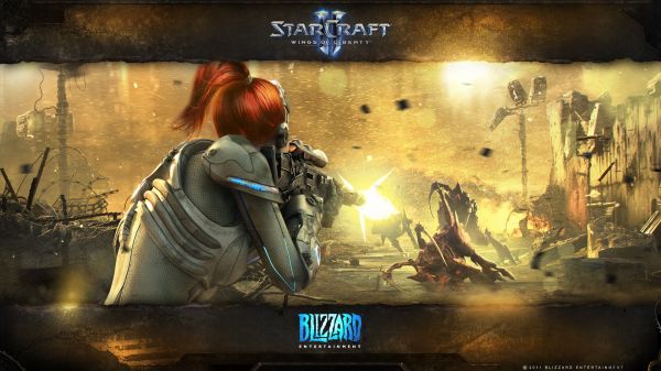 StarCraft,StarCraft II Wings of Liberty,Sarah Kerrigan,pertandingan,screenshot,wallpaper komputer