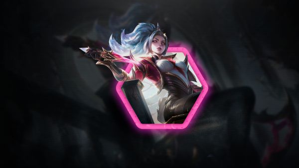 rosa färg,Akali League of Legends,coven League of Legends,Prestige Edition League of Legends,mörk,League of Angels