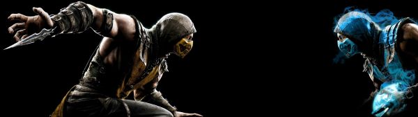 Mortal Kombat X,karakter Scorpion,SUB,Nol,3840x1085 px