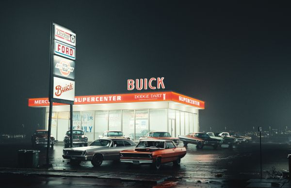 digital,Digital kunst,kunstværk,illustration,CGI,Retro car