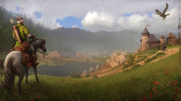 Kingdom Come Deliverance,artwork,video games,horse,horseman,Warhorse Studios