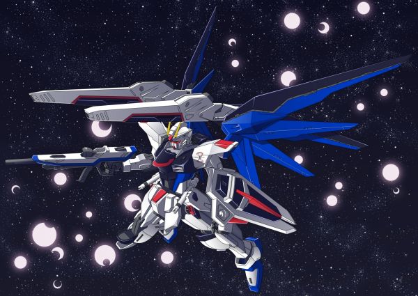 anime, mechs, Gundam, Mobile Suit Gundam SEED, Freedom Gundam, έργα τέχνης