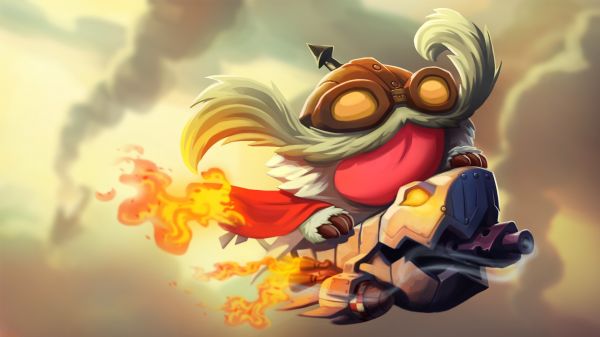 Illustration, Anime, League of Legends, Karikatur, Poro, Corki