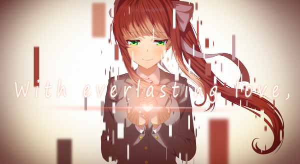 Doki Doki Literature Club,anime tytöt,Monika Doki Doki Literature Club