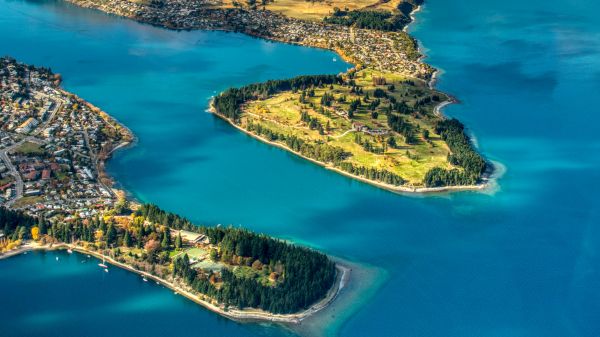 fotografia,krajobraz,Trey Ratcliff,Pejzaż miejski,Nowa Zelandia,Queenstown