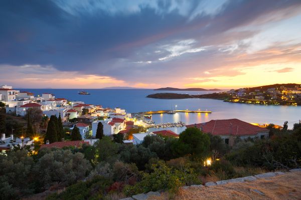 Andros Island,Greece,town,sea