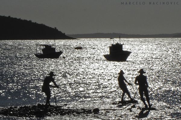 海,水,空,写真,モノクロ,反射