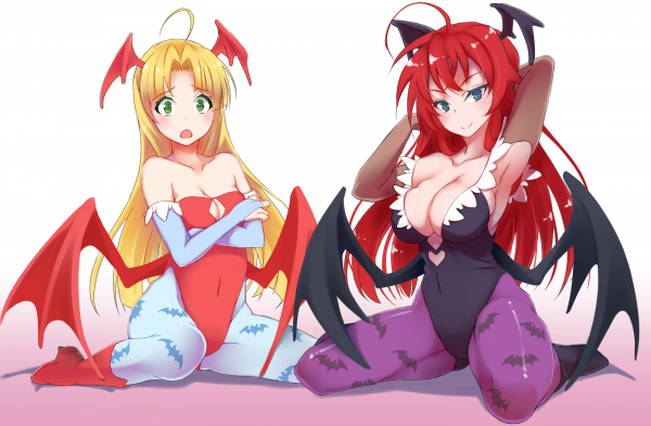 Argento Asia,Gremory Rias,Highschool dXD,Lilith Aensland,Morrigan Aensland,křídla