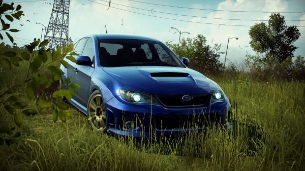 스바루,스바루 Impreza WRX STi,4k,Need for Speed Heat,차,일본 자동차