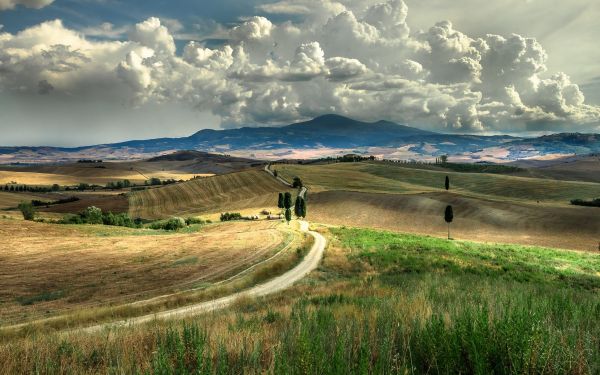 2560x1600 px,Italien,landskap,Toscana,moln,himmel