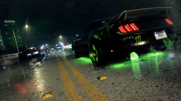 Need for Speed Heat,Auto,Tuning,Ford Mustang,Polizeiautos,night runner