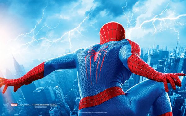 merah, Super hero, biru, Andrew Garfield, 2014, screenshot