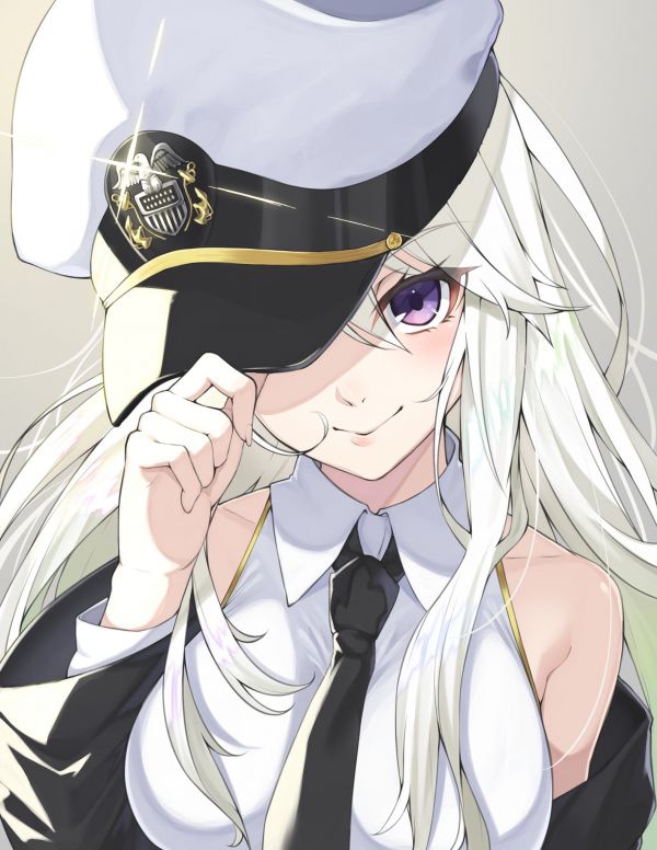 Anime,Meninas anime,Azur Lane,cabelo longo,Enterprise Azur Lane,cabelo branco