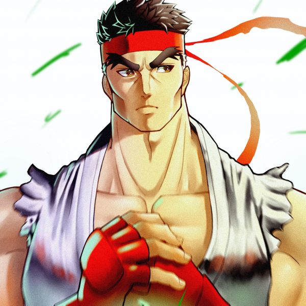 Anime,Meninos anime,anime games,videogames,Personagens de videogame,Ryu Street Fighter