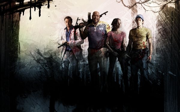 senjata,Left 4 Dead,kegelapan,wajah,screenshot,wallpaper komputer