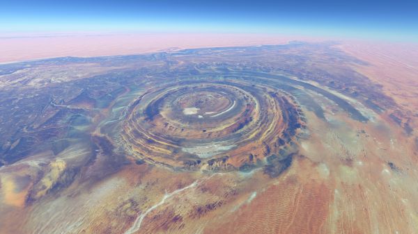 richat structure,Atlantis,red sea,Felsformation,Sand Ripples,Wüste