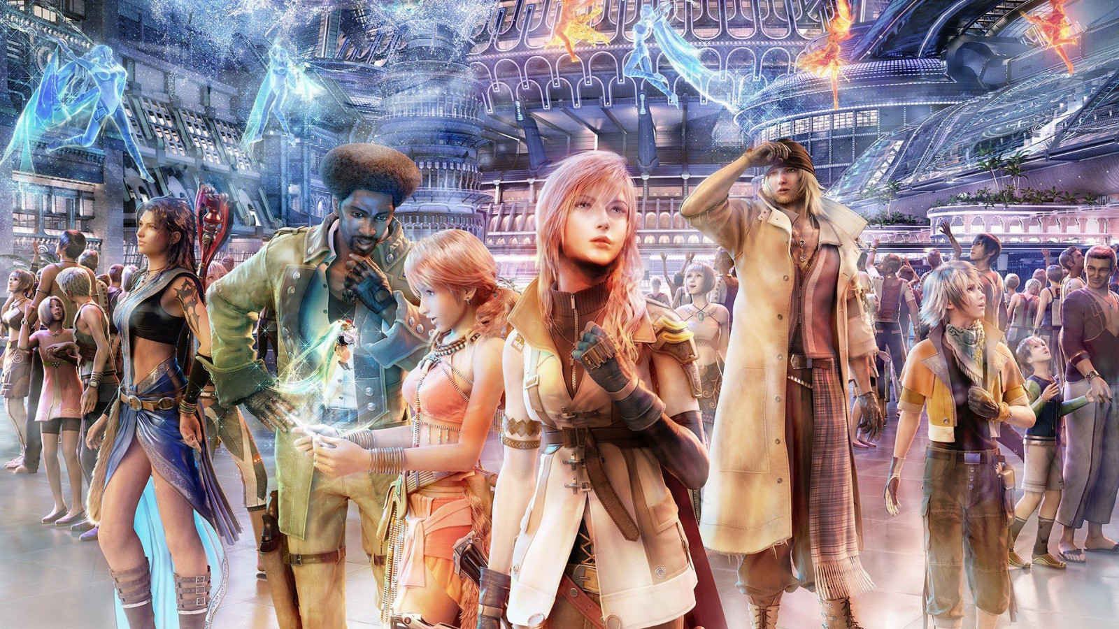 1920x1080 px, Final Fantasy, Final Fantasy XIII, Hope Estheim, Lightning XIII, Oerba Dia Vanille, Oerba Yun Fang, Sazh Katzroy, Sne Villiers