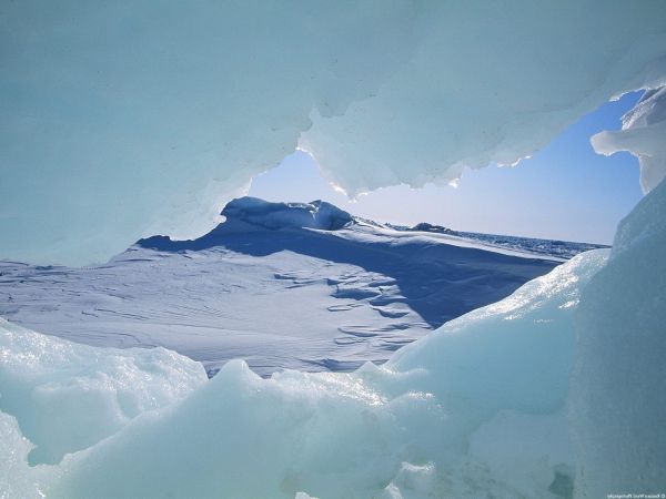 paisaje, nieve, invierno, iceberg, hielo, Ártico