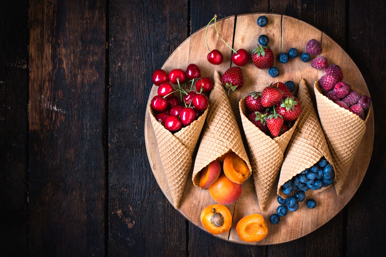 aliments, Surface en bois, rouge, fruit, Noël, Sugar Cones, ART, Couleur, fleur, douceur, produire, décoration de Noël, saveur